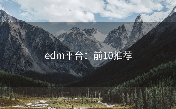 edm平台：前10推荐