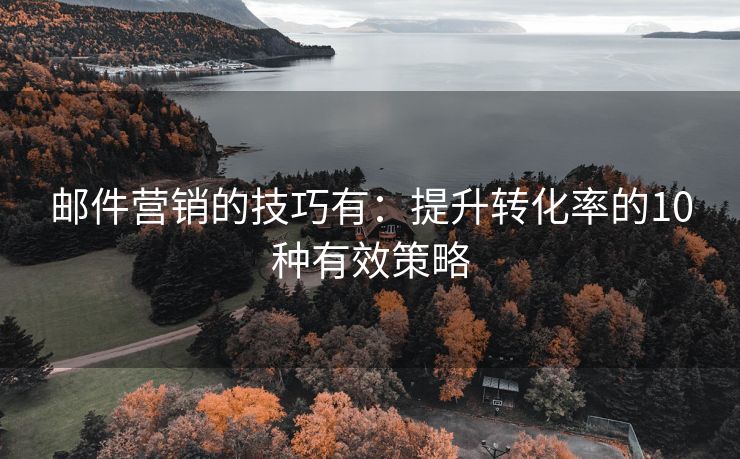 邮件营销的技巧有：提升转化率的10种有效策略