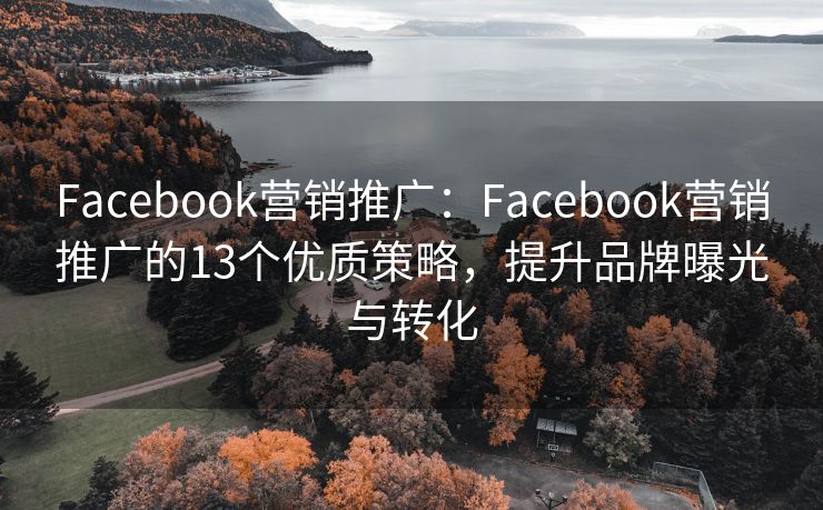 Facebook营销推广：Facebook营销推广的13个优质策略，提升品牌曝光与转化