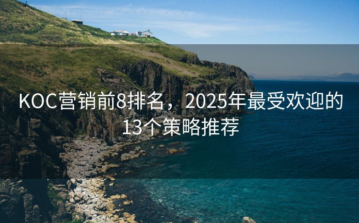 KOC营销前8排名，2025年最受欢迎的13个策略推荐