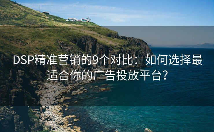 DSP精准营销的9个对比：如何选择最适合你的广告投放平台？